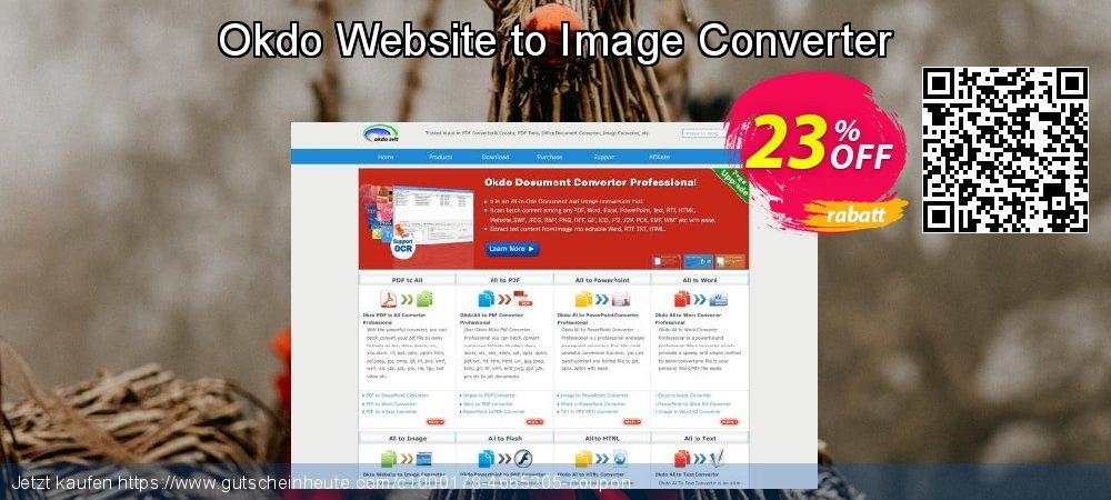 Okdo Website to Image Converter exklusiv Angebote Bildschirmfoto