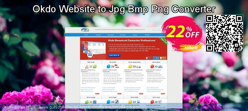 Okdo Website to Jpg Bmp Png Converter ausschließlich Nachlass Bildschirmfoto