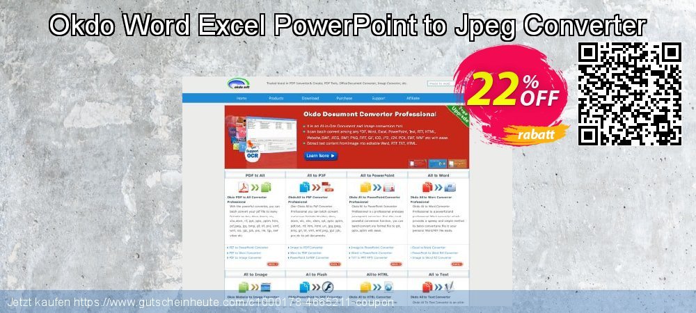 Okdo Word Excel PowerPoint to Jpeg Converter erstaunlich Verkaufsförderung Bildschirmfoto