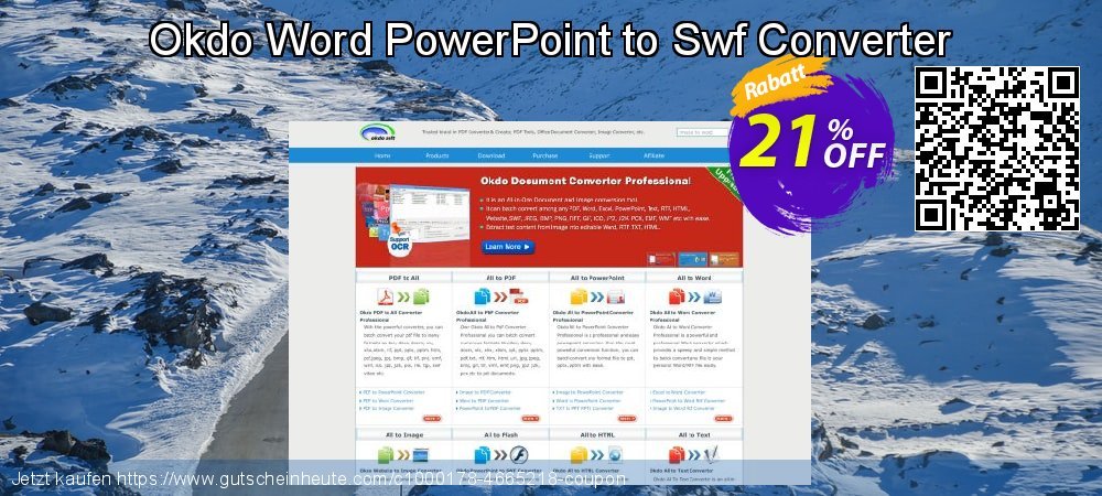 Okdo Word PowerPoint to Swf Converter wunderschön Sale Aktionen Bildschirmfoto