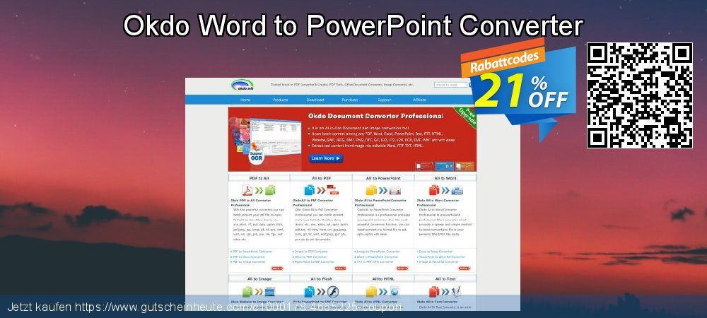 Okdo Word to PowerPoint Converter Exzellent Diskont Bildschirmfoto