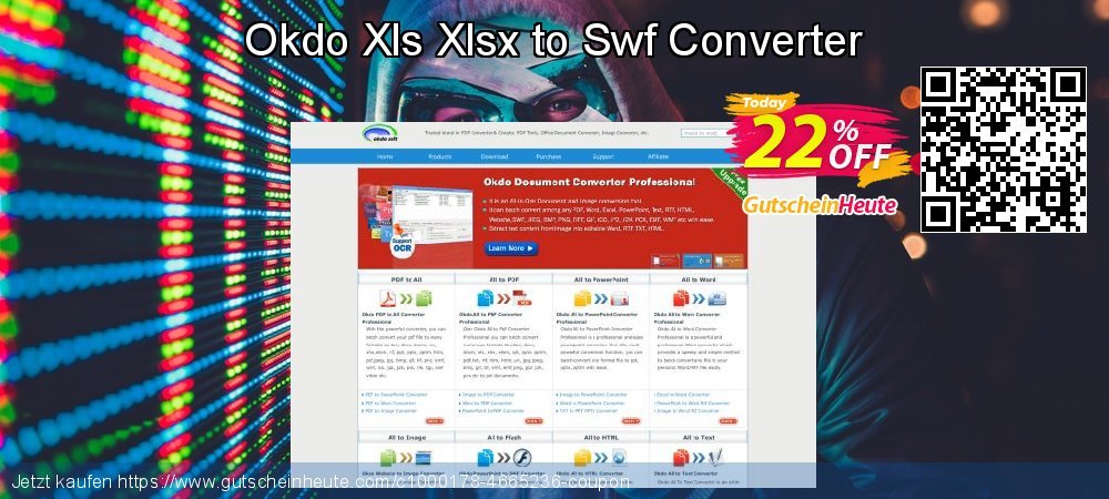 Okdo Xls Xlsx to Swf Converter exklusiv Rabatt Bildschirmfoto