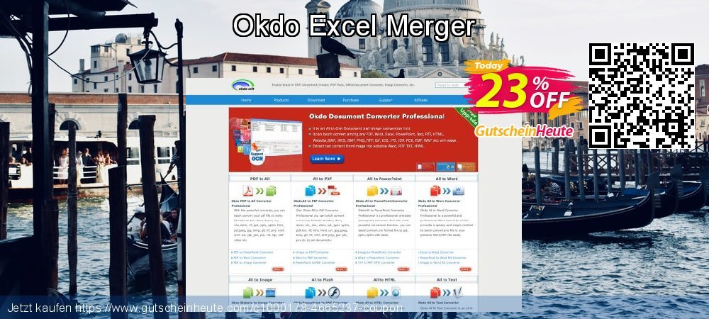 Okdo Excel Merger uneingeschränkt Ermäßigungen Bildschirmfoto