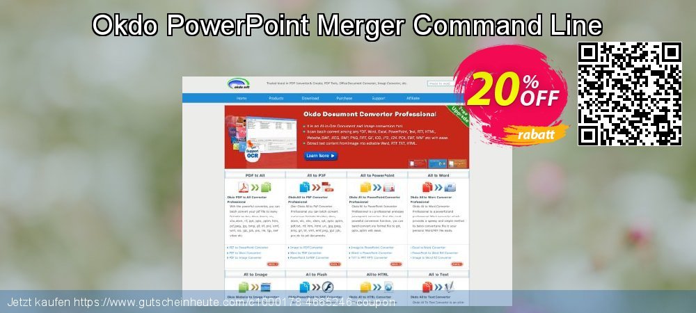 Okdo PowerPoint Merger Command Line wunderbar Ausverkauf Bildschirmfoto