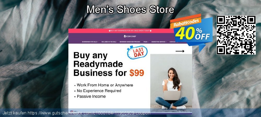 Men's Shoes Store faszinierende Förderung Bildschirmfoto