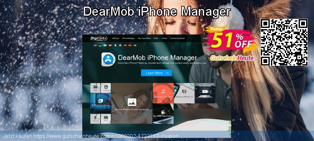 DearMob iPhone Manager Sonderangebote Preisnachlässe Bildschirmfoto