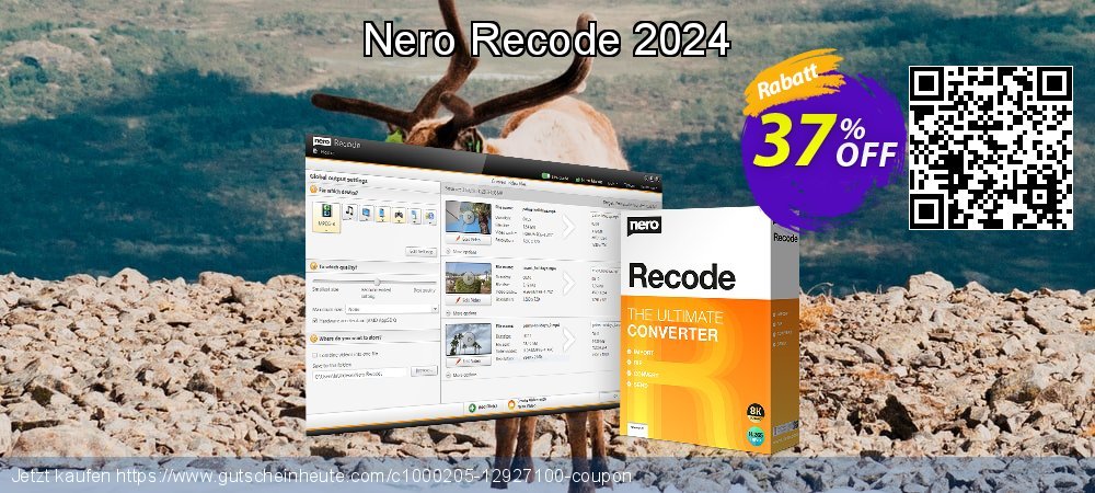 Nero Recode 2024 ausschließenden Ermäßigung Bildschirmfoto