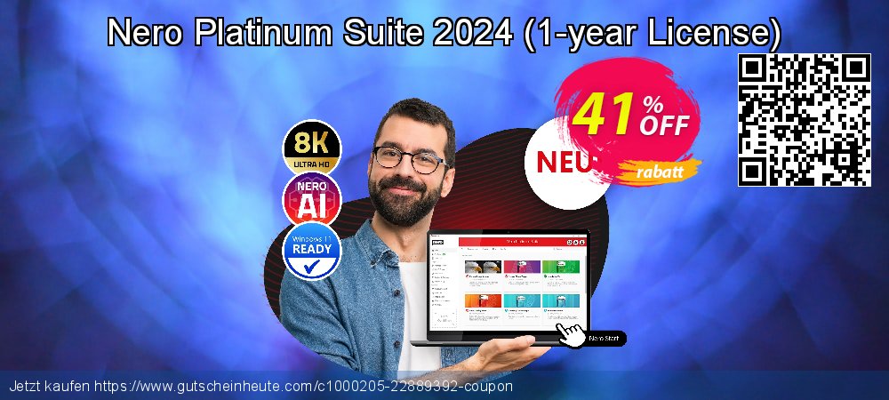 Nero Platinum Suite 2024 - 1-year License  atemberaubend Ausverkauf Bildschirmfoto