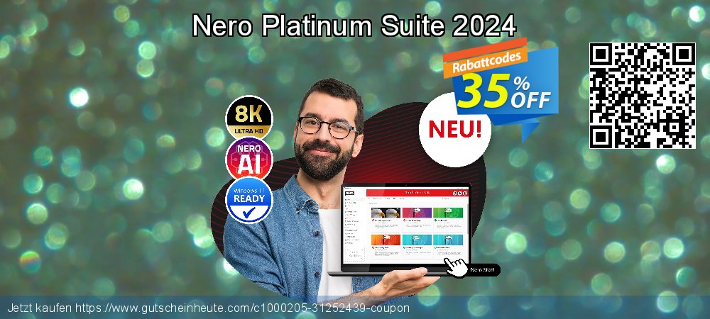 Nero Platinum Suite 2024 ausschließlich Verkaufsförderung Bildschirmfoto