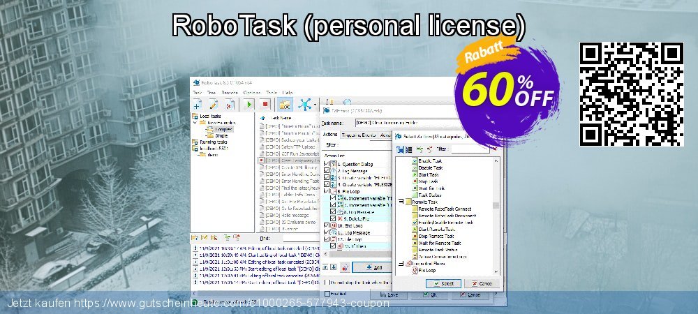 RoboTask - personal license  spitze Ermäßigungen Bildschirmfoto