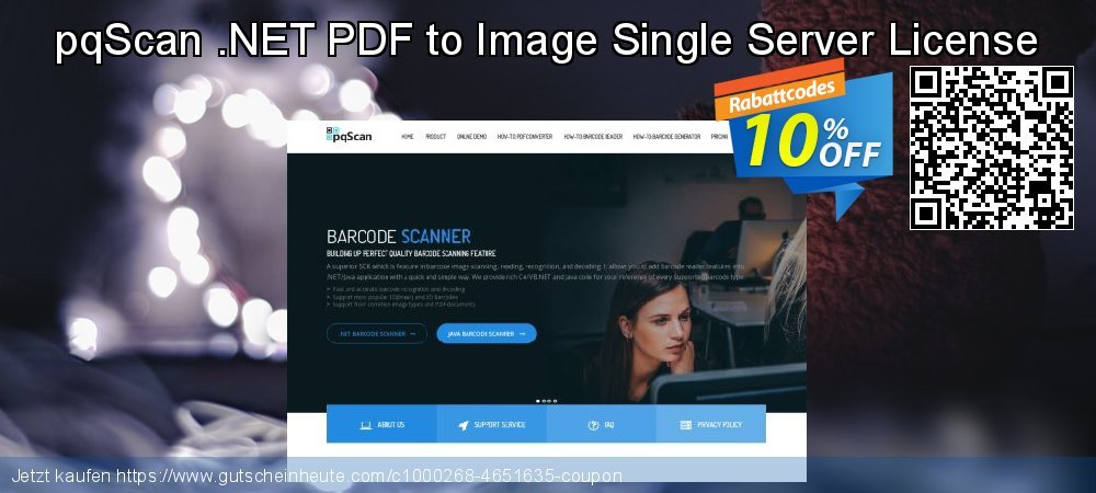 pqScan .NET PDF to Image Single Server License super Verkaufsförderung Bildschirmfoto