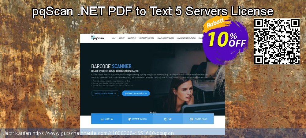 pqScan .NET PDF to Text 5 Servers License formidable Förderung Bildschirmfoto