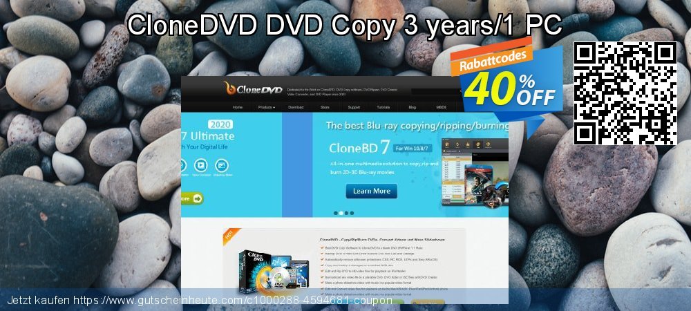 CloneDVD DVD Copy 3 years/1 PC exklusiv Ermäßigungen Bildschirmfoto