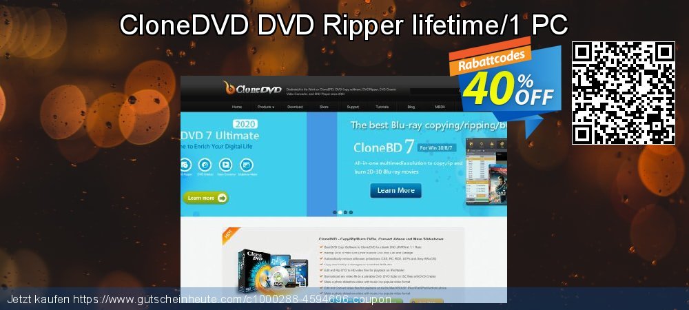 CloneDVD DVD Ripper lifetime/1 PC wundervoll Sale Aktionen Bildschirmfoto