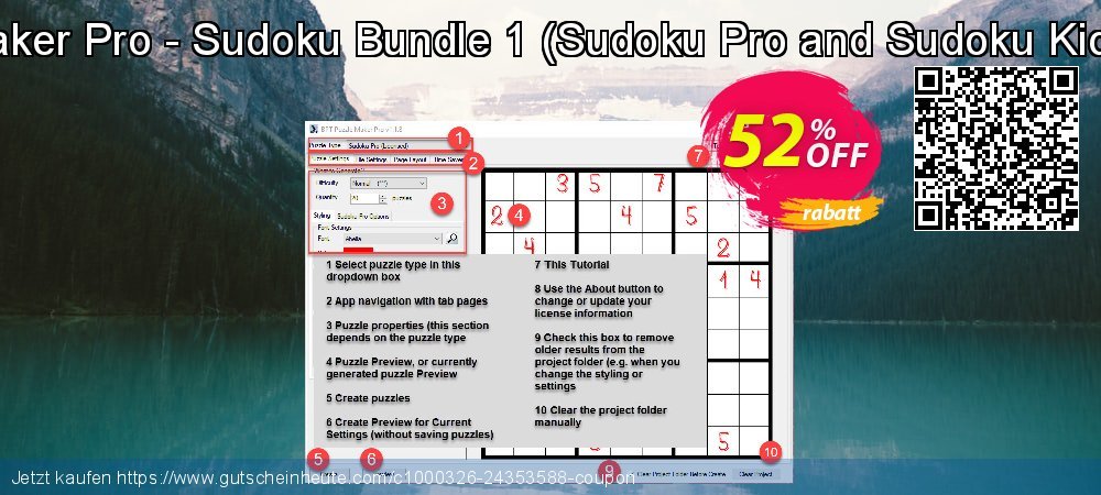 Puzzle Maker Pro - Sudoku Bundle 1 - Sudoku Pro and Sudoku Kids Edition  besten Außendienst-Promotions Bildschirmfoto