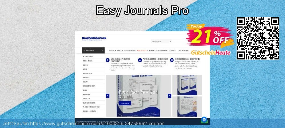 Easy Journals Pro Sonderangebote Preisnachlass Bildschirmfoto