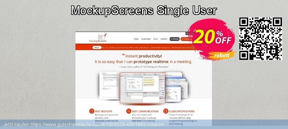 MockupScreens Single User erstaunlich Diskont Bildschirmfoto