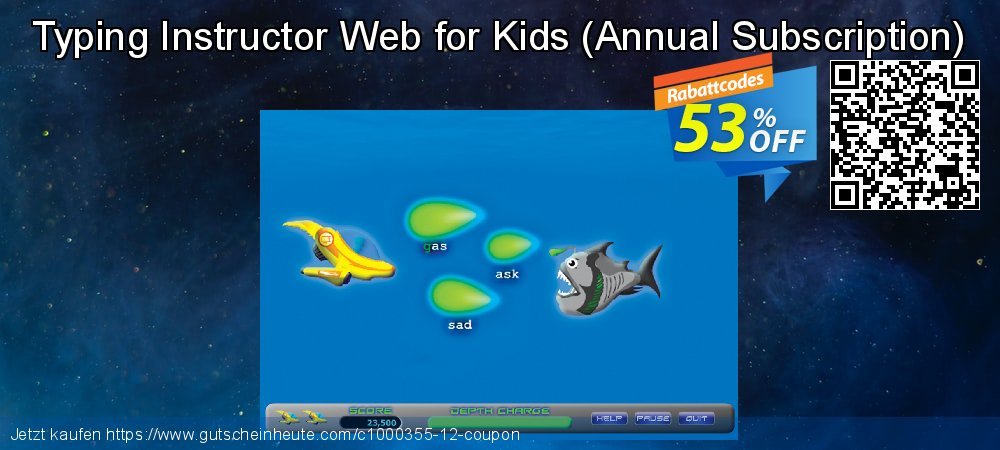 Typing Instructor Web for Kids - Annual Subscription  super Promotionsangebot Bildschirmfoto