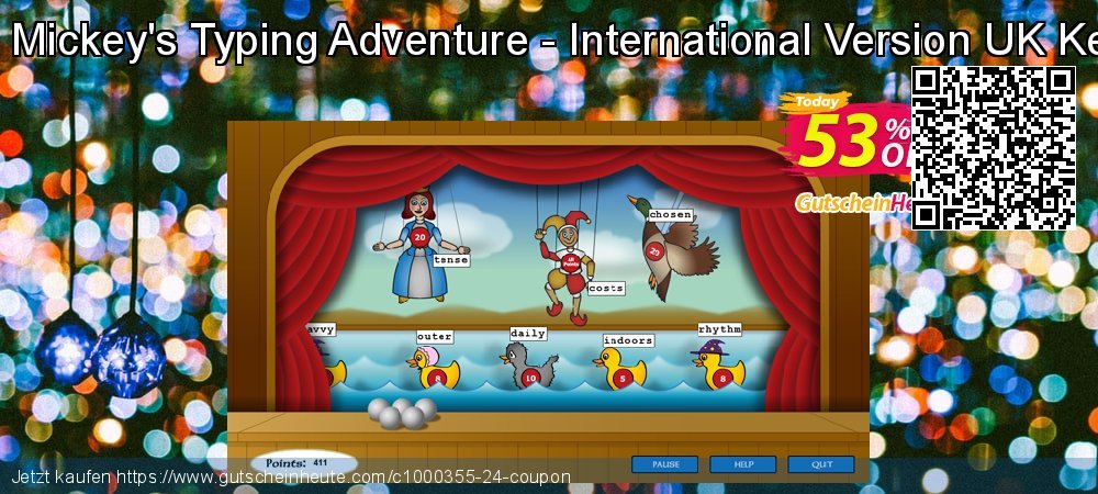 Disney: Mickey's Typing Adventure - International Version UK Keyboard umwerfende Sale Aktionen Bildschirmfoto