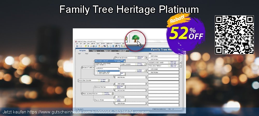 Family Tree Heritage Platinum erstaunlich Preisnachlässe Bildschirmfoto