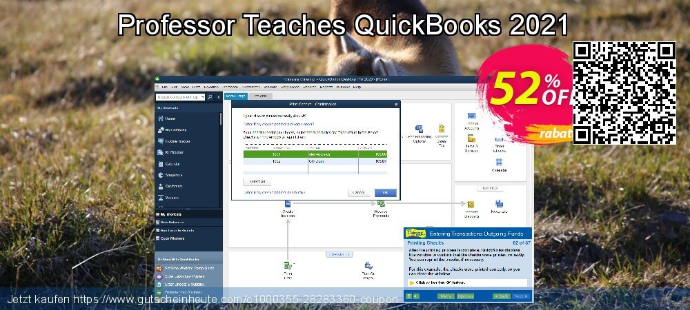 Professor Teaches QuickBooks 2021 ausschließlich Rabatt Bildschirmfoto