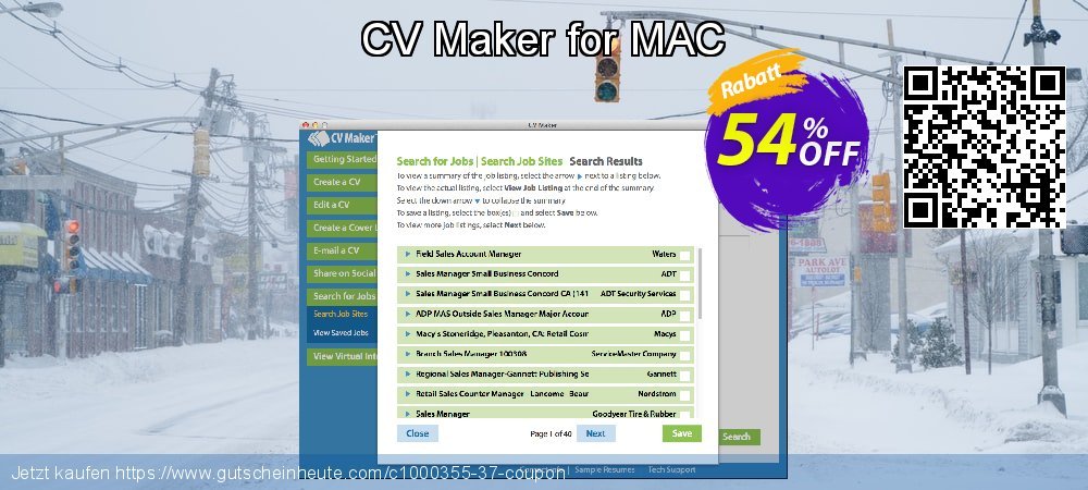 CV Maker for MAC erstaunlich Preisreduzierung Bildschirmfoto