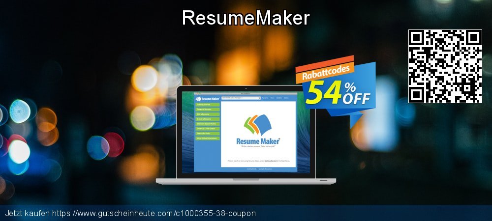 ResumeMaker unglaublich Preisnachlass Bildschirmfoto