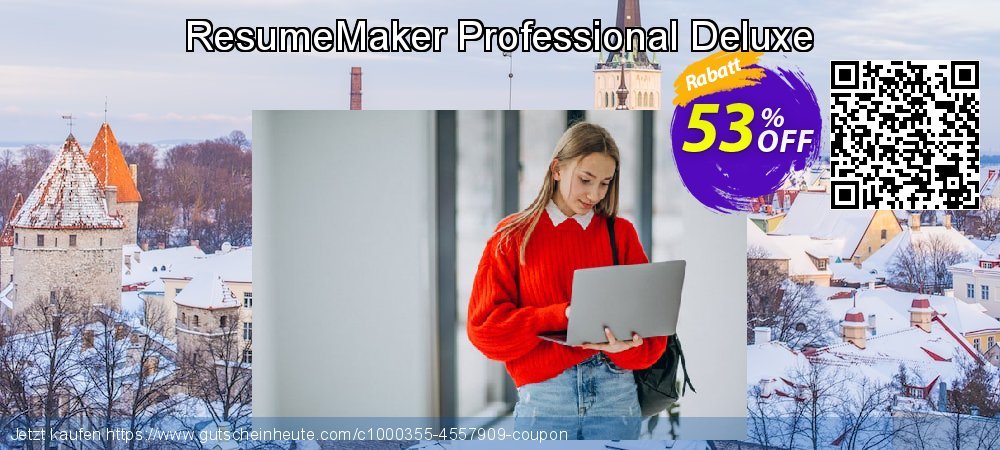 ResumeMaker Professional Deluxe uneingeschränkt Preisreduzierung Bildschirmfoto
