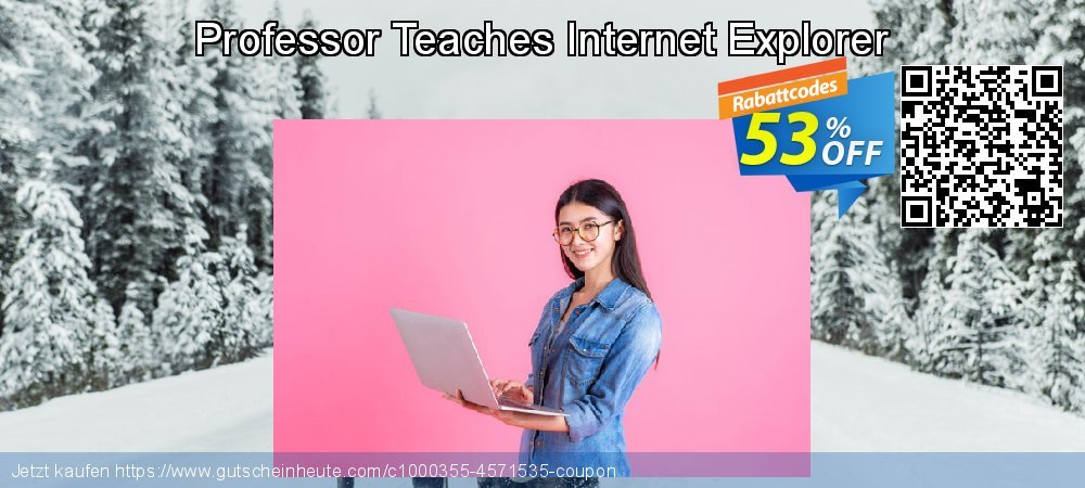Professor Teaches Internet Explorer verwunderlich Promotionsangebot Bildschirmfoto
