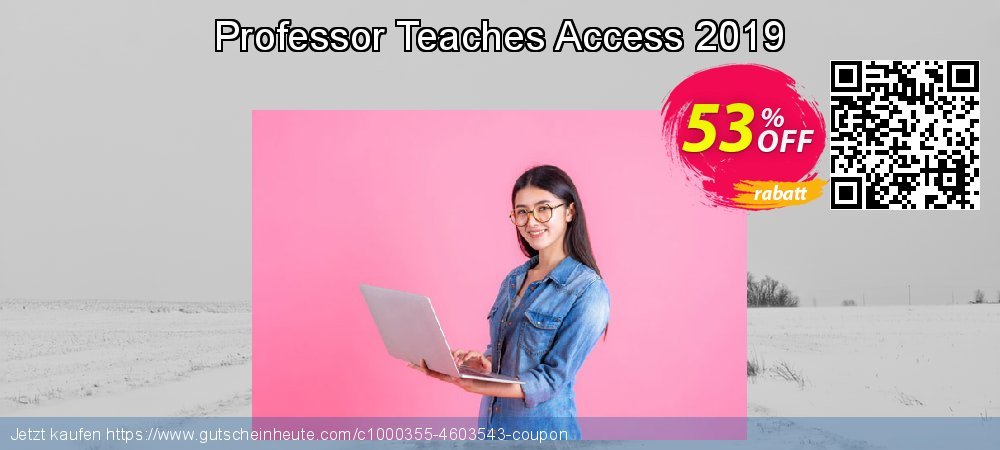 Professor Teaches Access 2019 ausschließenden Ermäßigungen Bildschirmfoto