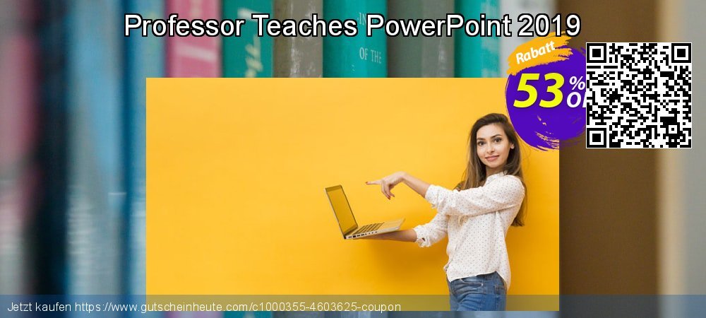 Professor Teaches PowerPoint 2019 aufregenden Beförderung Bildschirmfoto