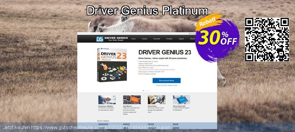 Driver Genius Platinum verwunderlich Außendienst-Promotions Bildschirmfoto