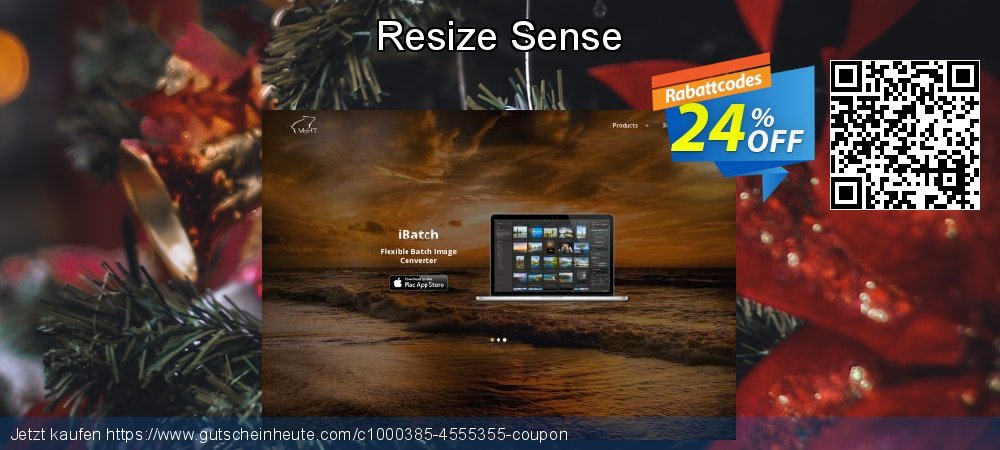 Resize Sense ausschließlich Ermäßigung Bildschirmfoto