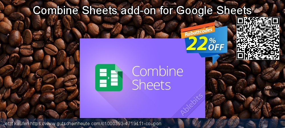 Combine Sheets add-on for Google Sheets fantastisch Sale Aktionen Bildschirmfoto