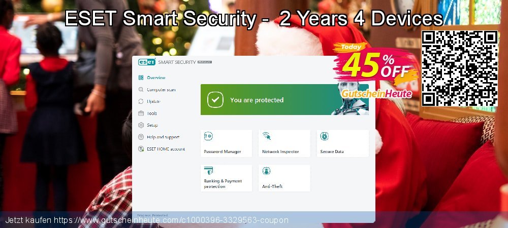 ESET Smart Security -  2 Years 4 Devices wunderschön Preisnachlässe Bildschirmfoto