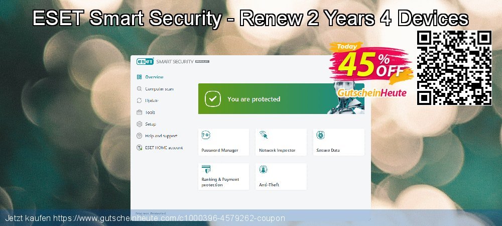 ESET Smart Security - Renew 2 Years 4 Devices großartig Förderung Bildschirmfoto