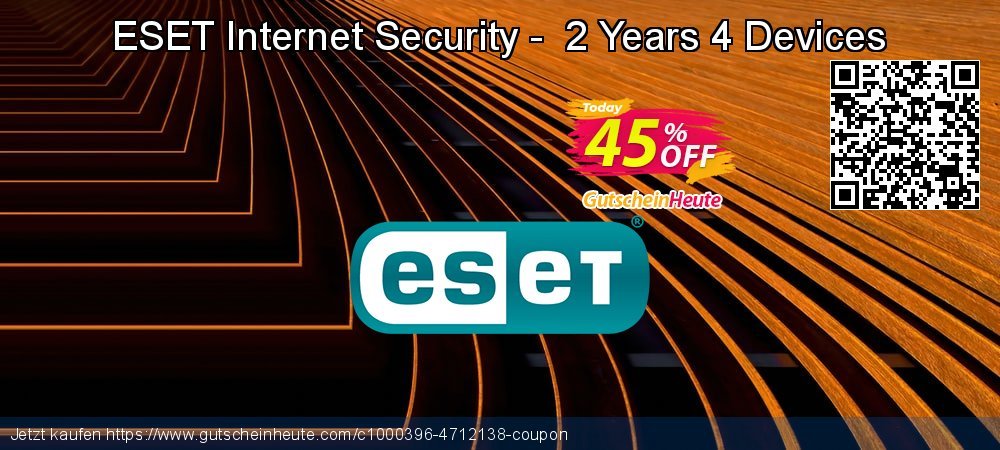ESET Internet Security -  2 Years 4 Devices toll Ermäßigungen Bildschirmfoto