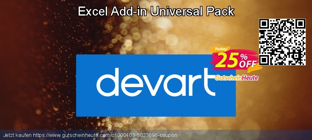 Excel Add-in Universal Pack atemberaubend Rabatt Bildschirmfoto