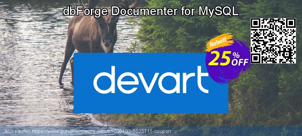 dbForge Documenter for MySQL aufregende Sale Aktionen Bildschirmfoto