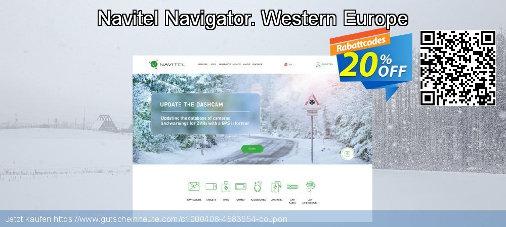 Navitel Navigator. Western Europe wundervoll Förderung Bildschirmfoto