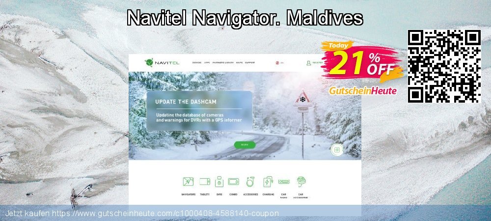 Navitel Navigator. Maldives wunderschön Ausverkauf Bildschirmfoto