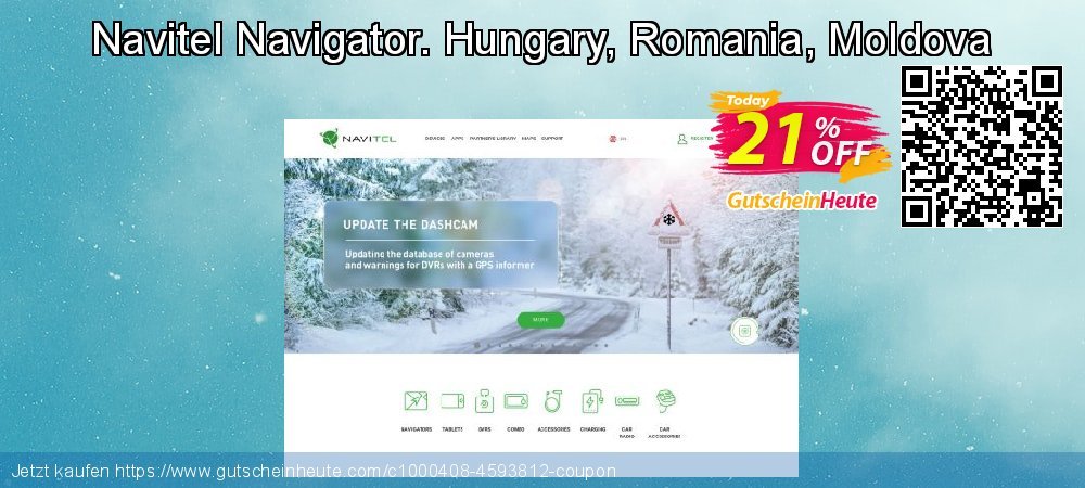 Navitel Navigator. Hungary, Romania, Moldova super Promotionsangebot Bildschirmfoto