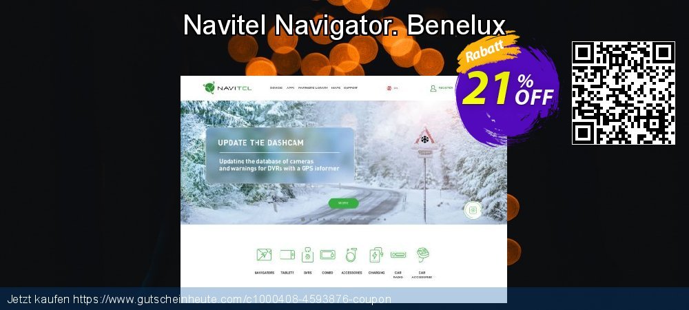 Navitel Navigator. Benelux verblüffend Rabatt Bildschirmfoto