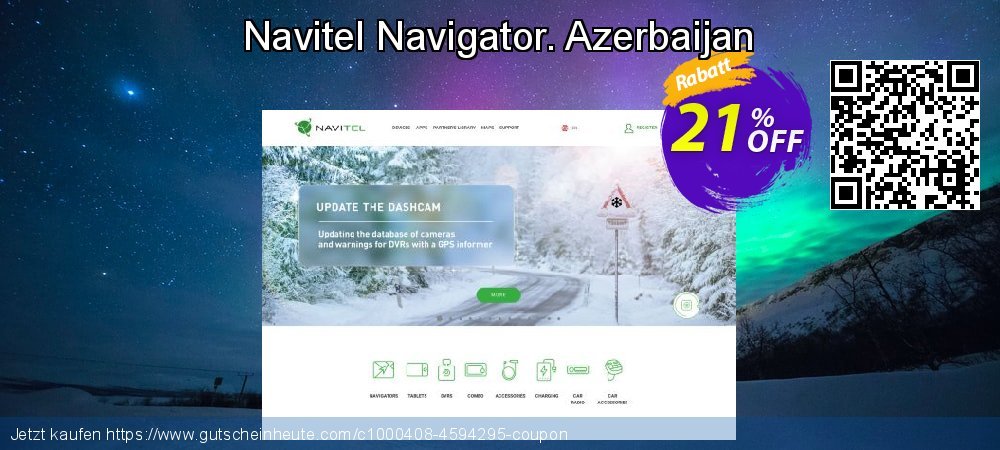 Navitel Navigator. Azerbaijan klasse Außendienst-Promotions Bildschirmfoto
