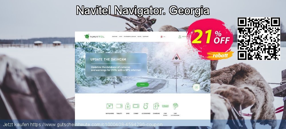 Navitel Navigator. Georgia exklusiv Preisreduzierung Bildschirmfoto