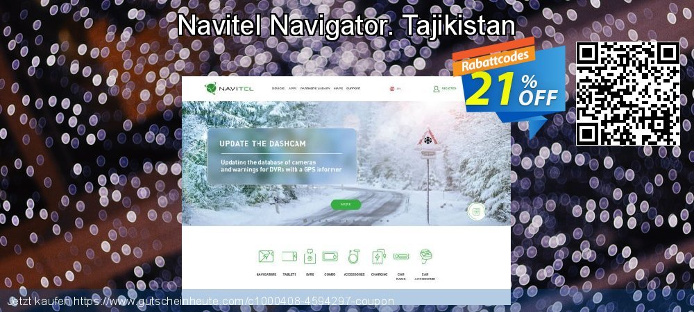 Navitel Navigator. Tajikistan uneingeschränkt Preisnachlass Bildschirmfoto