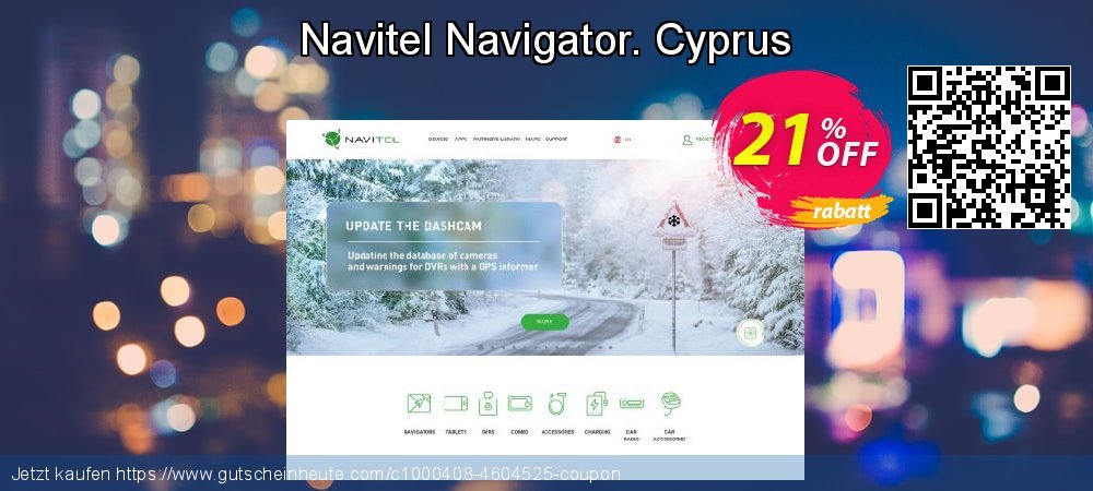 Navitel Navigator. Cyprus klasse Ermäßigung Bildschirmfoto