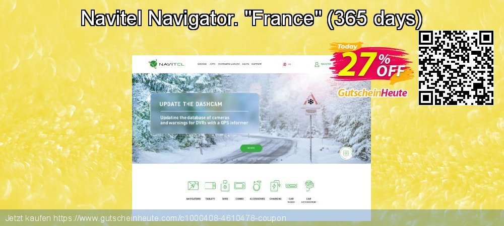 Navitel Navigator. "France" - 365 days  exklusiv Ausverkauf Bildschirmfoto