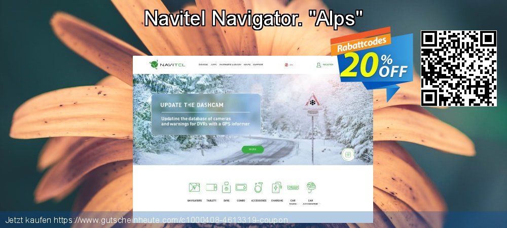 Navitel Navigator. "Alps" Exzellent Preisreduzierung Bildschirmfoto