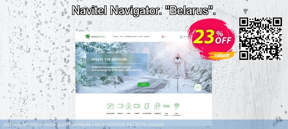 Navitel Navigator. "Belarus". exklusiv Sale Aktionen Bildschirmfoto